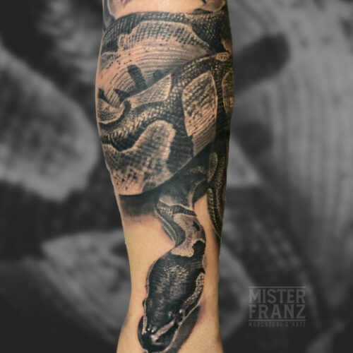 tatuaggio realistico Mister Franz Nola