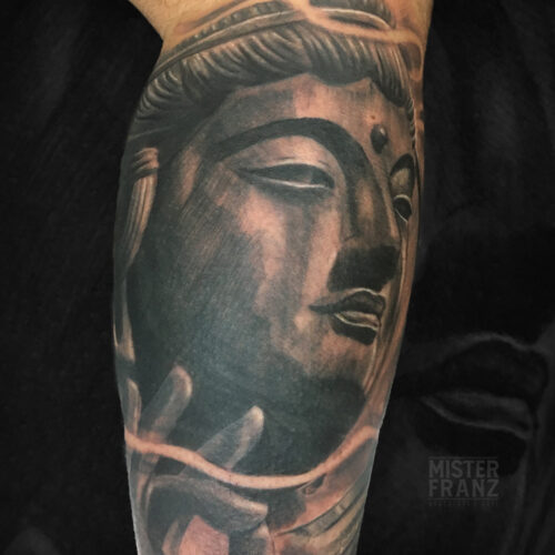 tatuaggio realistico Mister Franz