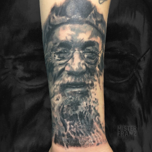 tatuaggio realistico Mister Franz